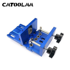 Outils de travail du bois : <span class=keywords><strong>Guide</strong></span> de perçage triple 3-en-1, gabarit de précision pour perçage à angle précis - Product Image 1