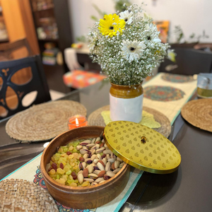 Latest Designer Table Top Kitchen Ware Food Serving Hot Pot Top Quality Round Shape Wooden Eco Friendly Home Dinnerware Hot Pot - Product Image 5