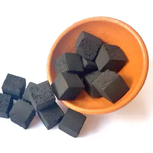 Coconut Shell Charcoal Eco Friendly Low Spark and Smoke Briquettes for Shisha and Hookah Users Available in Cube Shape