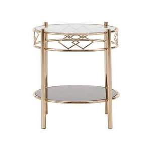 Mesa de centro superior de mármol clásica con marco de Metal de estante inferior para decoración del hogar Muebles de sala de estar con estilo a los mejores precios - Product Image 6