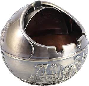 Cenicero de Metal personalizado de nueva colección moderna, bandeja de soporte para cenizas de Metal sólido para regalo en forma de pirámide de cigarrillos/cigarros - Product Image 4