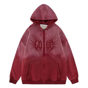 Sweat à capuche vintage en molleton lourd 500GSM personnalisé, délavé au soleil, délavé à l'acide, délavé à la pierre, pour homme - Product Image 3