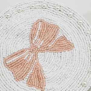 Handmade Beaded <b>Coasters</b>-Classic Square <b>Coasters</b> Polyester Backing (4x4 Inch) MS HANDICRAFT Brand for Church Religious Gifts - Product Image 1