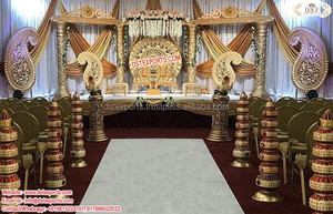 เสาหม้อสำหรับงานแต่งงานแบบดั้งเดิมเสาสำหรับทางเดินในงานแต่งงานเสาหม้อสำหรับตกแต่งแบบดั้งเดิม FRP pillarsusa - Product Image 5