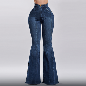 Pantalones vaqueros ajustados para mujer, pantalones vaqueros Vintage de cintura alta de calidad, pantalones vaqueros Boyfriend a granel, pantalones de estilo Sexy, pantalones vaqueros OEM de gran venta - Product Image 4