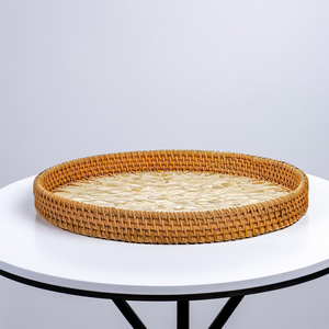 Precio de fábrica Bandeja de incrustaciones de nácar de Vietnam Bandeja de servicio ecológica decorativa hecha a mano para hotel-SM2005 - Product Image 3