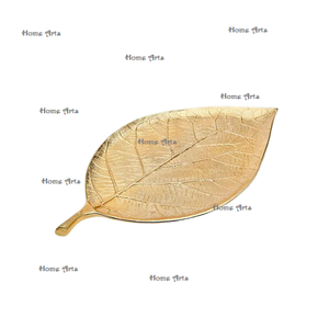 Lot de 3 plats de service en forme de feuille en aluminium de qualité supérieure pour fruits secs pour usage domestique et hôtelier - Product Image 3