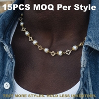 Nouveau design, collier personnalisé de luxe, délicat, en pierres naturelles et perles d'eau douce, chaîne plaquée or, bijoux en pierres précieuses baroques pour hommes