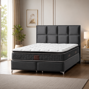 Elegante y Moderno Juego de Cama Turco para Hotel, Base de Cama con Almacenamiento Elevable, Cabecero Decorativo, Muebles para el Hogar Cómodos y de Alta Densidad - Product Image 2