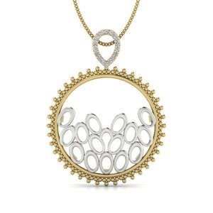 Ishi Diamonds 18K Gold Dangled Loops Lab Grown Diamond Pendant & Charm - Product Image 1