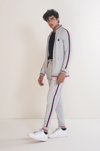 Survêtement personnalisé gris avec noir pour hommes, survêtement de jogging Tech Fleece With Side Polaire tech Survêtement polaire tech Survêtement - Product Image 4