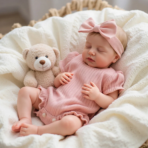 Babeside Liya 20 İnç Gerçekçi Yeniden Doğmuş Bebek Bebek Oyuncağı Yenidoğan Yumuşak Gövdeli El Boyaması Gerçekçi Oyuncak Kız Modeli Oyuncak Mini - Product Image 4