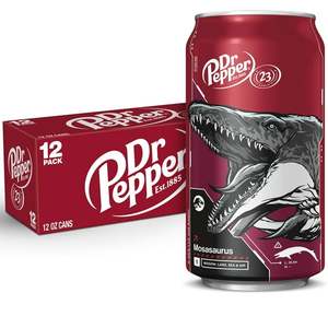 Dr Pepper soda POP ของแท้12 floz กระป๋อง12แพ็ค Jurassic World Rebirth ลิมิเต็ดอิดิชั่น - Product Image 1