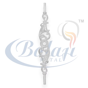 Grille de balcon en fonte gris moderne, 50 kg, finition super sablée, moulage au sable hautement poli, Balaji Metals - Product Image 1