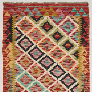 Tapis afghans Kilim OEM tapis faits à la main exportateur de gros teintures écologiques - Product Image 1