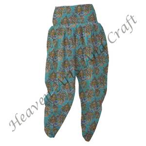 Pyjama indien en pur coton imprimé bloc à la main pour femmes pantalon de Patiala en coton confortable vêtements de nuit pour la nuit d'automne pour l'été - Product Image 1