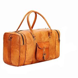 กระเป๋าทรงดัฟเฟิลหนังวินเทจสุดหรูกระเป๋าเดินทางแบบแฮนด์เมดสำหรับผู้ชายกระเป๋าเดินทางสำหรับยิมค้างคืน - Product Image 6