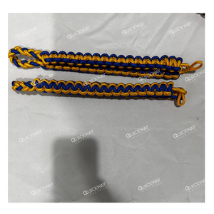 Pakistan Usine Personnalisé En Gros Épaule Cordon Bullion Fil Or Avec Aiguillet Personnalisé Cordon pour Uniformes et Accessoires - Product Image 2