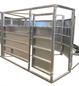 Paneles de <span class=keywords><strong>Corral</strong></span> para Caballos de Acero al Carbono con Revestimiento de PVC Ecológico, Galvanizados, de 6 pies de Altura, para Uso en Granjas y Casas - Product Image 2