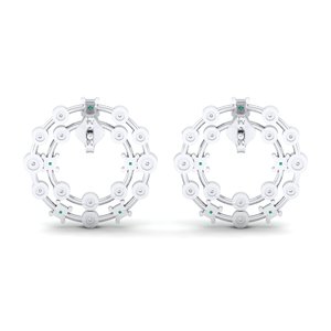 Reyes ต่างหูห่วงทอง14K 18K 22K พลอยมรกตหรูหราของขวัญแต่งงานเครื่องประดับที่ดีสำหรับผู้หญิง - Product Image 4