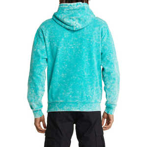 Streetwear personnalisé sweat à capuche surdimensionné lavé à la pierre acide délavé au soleil sweats à capuche hommes 400GSM strass sweat à capuche personnalisé - Product Image 6