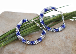 Beaded Hoop <b>Earrings</b> - Product Image 2
