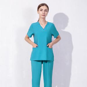 Offre Spéciale pantalons de survêtement à col en V pour femmes uniformes d'infirmière en toile uniformes d'hôpital et ensembles de gommage - Product Image 4