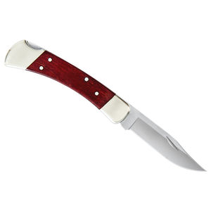 Wood Handle Lock <b>Folding</b> <b>Utility</b> <b>Knife</b> Stainless Steel Blade Dishwasher Safe Modern Design Multipurpose Outdoor Use Pocket - Product Image 2