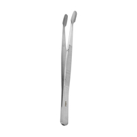 Pince à épiler de manucure premium de 10,3 cm, durable, à pointe plate et angulaire, pour usage domestique et commercial