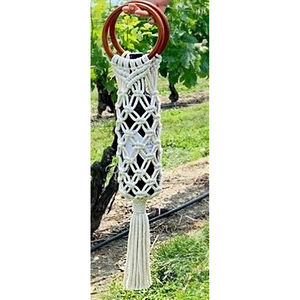 Bolsas de macramé para botella de vino, diseño hecho a mano, para decoración del hogar, a buen precio - Product Image 1