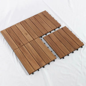 Dalles de terrasse en bois d'acacia 5 lattes conçues pour un revêtement de sol extérieur durable avec une structure de surface stable pour la construction en vrac - Product Image 1
