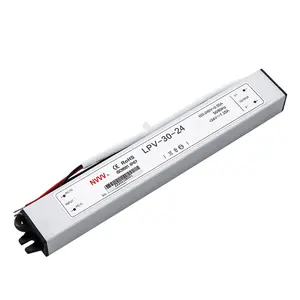 24v ac to dc transformer waterproof switching mode power supply LPV-30-24 LED driver 30W