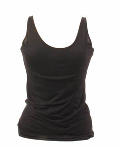 Débardeur en tricot rose clair à col rond pour femme, séchage rapide, couleur unie, longueur normale, 160g - Product Image 6