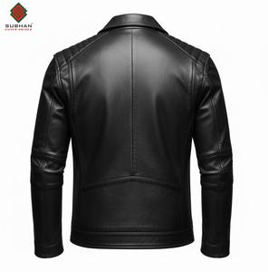 เสื้อแจ็คเก็ตหนังสไตล์ไบค์เกอร์ ทรงเข้ารูป สไตล์ลำลอง ลายเรียบ สีพื้น สำหรับฤดูหนาว ปิดด้วยซิป คอจีน บริการ OEM - Product Image 5
