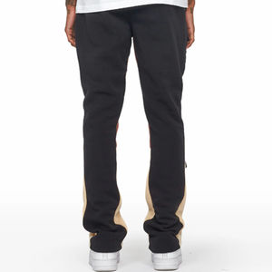 Pantalones Deportivos Acampanados con Bordado de Diseño Exclusivo, 100% Algodón, Cintura Alta con Cierre Elástico, Tejido de Felpa Grueso, Estilo Urbano - Product Image 6