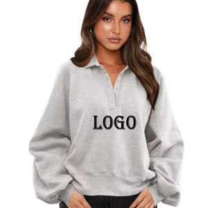 Sudaderas con capucha transpirables de Color sólido, sudaderas transpirables antipillingde gran tamaño para mujer, lona completa de alta calidad para adultos PK - Product Image 1