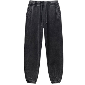 Men Acid Wash Trouser Relaxed Fit Casual Street Style <b>Jeans</b> Look With <b>Soft</b> Fabric Daily Wear Fashion Outfit - Product Image 1