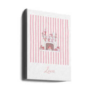 Fireplace for Love <b>Pink</b> Stripes Durable Paper Material for Unique Home Decor - Product Image 4