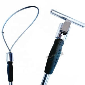 Support de porc en acier inoxydable BEST de 60 cm avec verrou, instrument vétérinaire pour attrape-cochons, poignée en caoutchouc, modèle A-Best-305 - Product Image 2