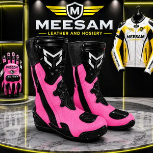 Nouvelles chaussures de moto confortables 2027 en cuir, chaussures de course pour moto en vente, doublure en mesh, bottes ventilées, nouveaux modèles - Product Image 1