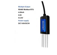 SURVEILLANCE AGRICOLE RS485 MODBUS 7 EN 1 TEMPÉRATURE D'HUMIDITÉ DU SOL EC PH SALINITÉ CAPTEUR NPK