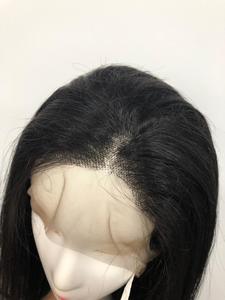 Perruque de cheveux humains vierges Remy de haute qualité, dentelle transparente droite naturelle teinte au prix de gros - Product Image 3