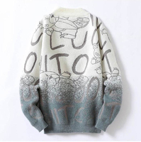 Pull-over à manches longues uni pour homme, style coréen, anti-plis, tricoté 100% coton respirant, col rond, résistant au rétrécissement, collection automne
