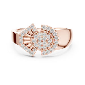 Anillo de Compromiso y Matrimonio de Oro Blanco de 14K con Diamante Cultivado en Laboratorio para Mujer |   Oro de Lujo |   Ropa de Uso Diario |   0.34 Ct |   Diamante Cultivado Nuevo - Product Image 2