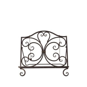 ที่วางตำราอาหารโลหะเหล็กสไตล์วินเทจสีทอง สำหรับวางบนเคาน์เตอร์ครัวในบ้าน ที่วางตำราปรับระดับได้ - Product Image 2