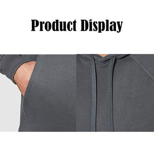 Sweat à capuche pour homme, streetwear, en coton molletonné, doux, chaud, léger, confortable, décontracté, pour tous les jours, logo personnalisé, OEM ODM - Product Image 5