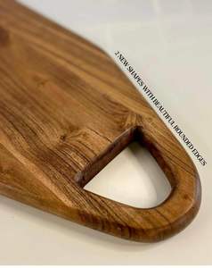 Tabla de Cortar de Madera Hecha a Mano, Forma Rectangular, Acabado Natural, Reutilizable, Apta para Lavavajillas, 1.3 cm de Grosor, Utensilios de Cocina para Cortar - Product Image 2