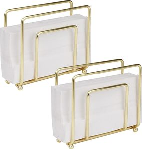 Porte-serviettes en métal distributeur de mouchoirs autoportant paquet de table plaque métallique supports pour affichage - Product Image 3