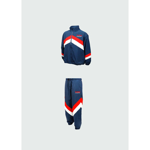 2023 Tulones hecho a medida para hombre de alta calidad Slim Fit transpirable ecológico 100% algodón de talla grande conjunto de chándal de dos rayas - Product Image 1