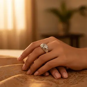 Anillo de Plata de Ley 925 con Diseño de Búho para Mujer, Engaste Invisible Romántico, Joyería Fina con Baño de Rodio, Regalo Perfecto para Ella - Product Image 2